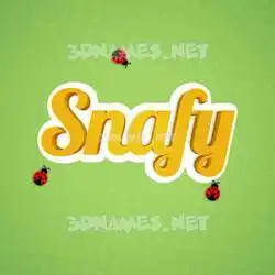 snafy in Ladybugs style - 3D name wallpaper