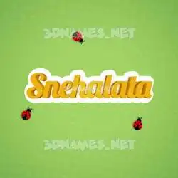 snehalata in Ladybugs style - 3D name wallpaper