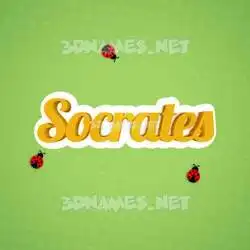 socrates in Ladybugs style - 3D name wallpaper