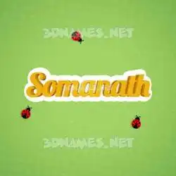 somanath in Ladybugs style - 3D name wallpaper