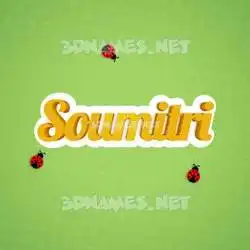 soumitri in Ladybugs style - 3D name wallpaper