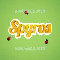 spyros in Ladybugs style - 3D name wallpaper