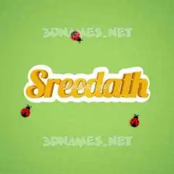 sreedath in Ladybugs style - 3D name wallpaper