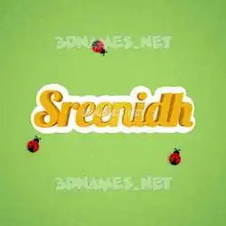 sreenidh in Ladybugs style - 3D name wallpaper
