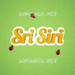 sri siri in Ladybugs style - 3D name wallpaper