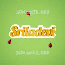 sriladevi in Ladybugs style - 3D name wallpaper