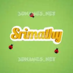 srimathy in Ladybugs style - 3D name wallpaper
