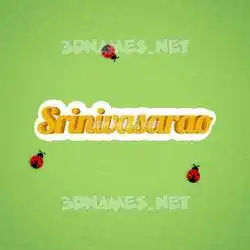 srinivasarao in Ladybugs style - 3D name wallpaper