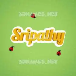 sripathy in Ladybugs style - 3D name wallpaper
