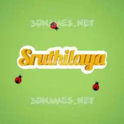 sruthilaya in Ladybugs style - 3D name wallpaper