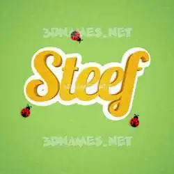 steef in Ladybugs style - 3D name wallpaper