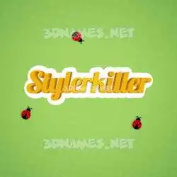 stylerkiller in Ladybugs style - 3D name wallpaper