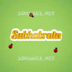 subhabrata in Ladybugs style - 3D name wallpaper