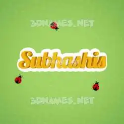 subhashis in Ladybugs style - 3D name wallpaper