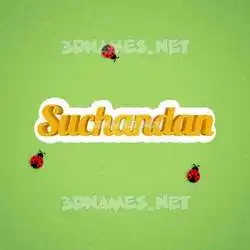 suchandan in Ladybugs style - 3D name wallpaper