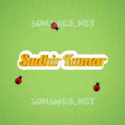 sudhir kumar in Ladybugs style - 3D name wallpaper