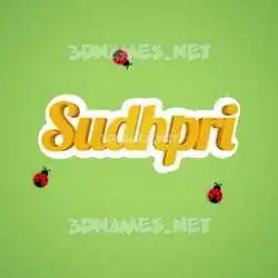 sudhpri in Ladybugs style - 3D name wallpaper