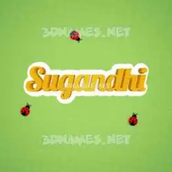 sugandhi in Ladybugs style - 3D name wallpaper