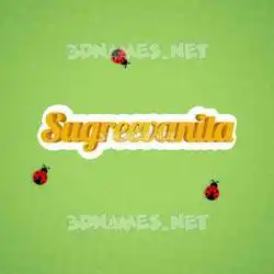 sugreevanita in Ladybugs style - 3D name wallpaper