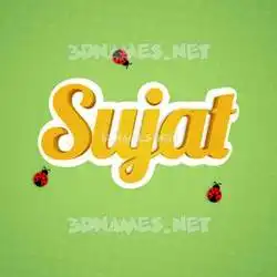 sujat in Ladybugs style - 3D name wallpaper
