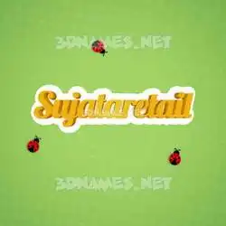 sujataretail in Ladybugs style - 3D name wallpaper