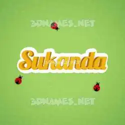 sukanda in Ladybugs style - 3D name wallpaper