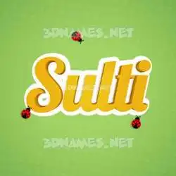 sulti in Ladybugs style - 3D name wallpaper