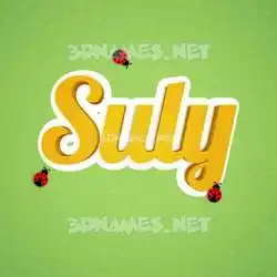 suly in Ladybugs style - 3D name wallpaper