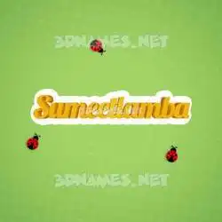 sumeetlamba in Ladybugs style - 3D name wallpaper