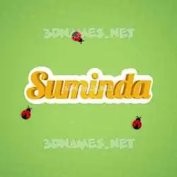 suminda in Ladybugs style - 3D name wallpaper