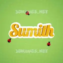 sumith in Ladybugs style - 3D name wallpaper