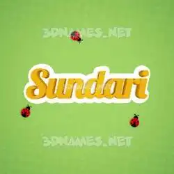 sundari in Ladybugs style - 3D name wallpaper