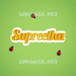 supreetha in Ladybugs style - 3D name wallpaper