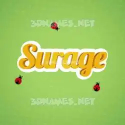 surage in Ladybugs style - 3D name wallpaper