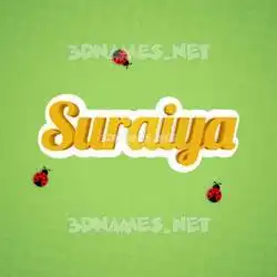 suraiya in Ladybugs style - 3D name wallpaper