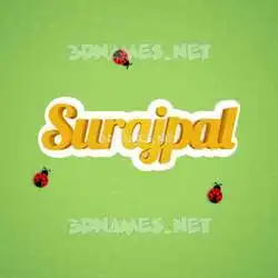 surajpal in Ladybugs style - 3D name wallpaper