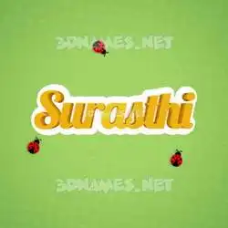 surasthi in Ladybugs style - 3D name wallpaper