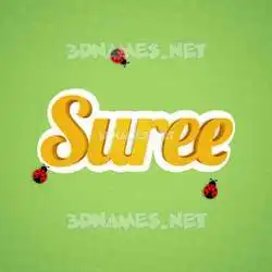 suree in Ladybugs style - 3D name wallpaper