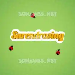 surendrasing in Ladybugs style - 3D name wallpaper