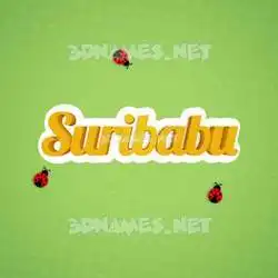 suribabu in Ladybugs style - 3D name wallpaper