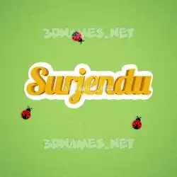 surjendu in Ladybugs style - 3D name wallpaper