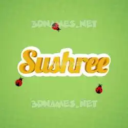 sushree in Ladybugs style - 3D name wallpaper