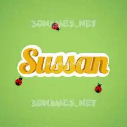 sussan in Ladybugs style - 3D name wallpaper