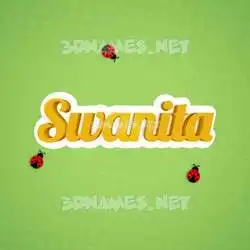 swanita in Ladybugs style - 3D name wallpaper