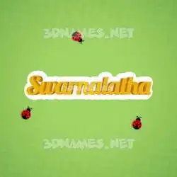 swarnalatha in Ladybugs style - 3D name wallpaper