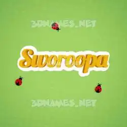 sworoopa in Ladybugs style - 3D name wallpaper
