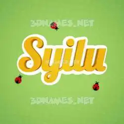syilu in Ladybugs style - 3D name wallpaper