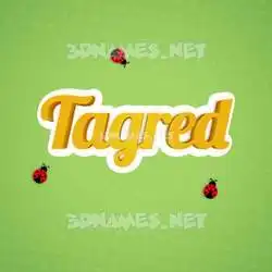 tagred in Ladybugs style - 3D name wallpaper