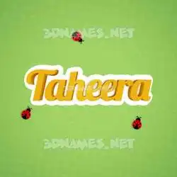 taheera in Ladybugs style - 3D name wallpaper