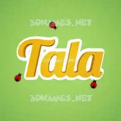 tala in Ladybugs style - 3D name wallpaper